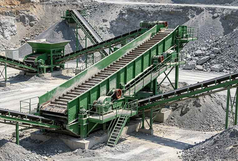 Mass-produced Variable Frequency Heavy Apron Feeder Solves Uniform Feeding Problem for Large-size Ore